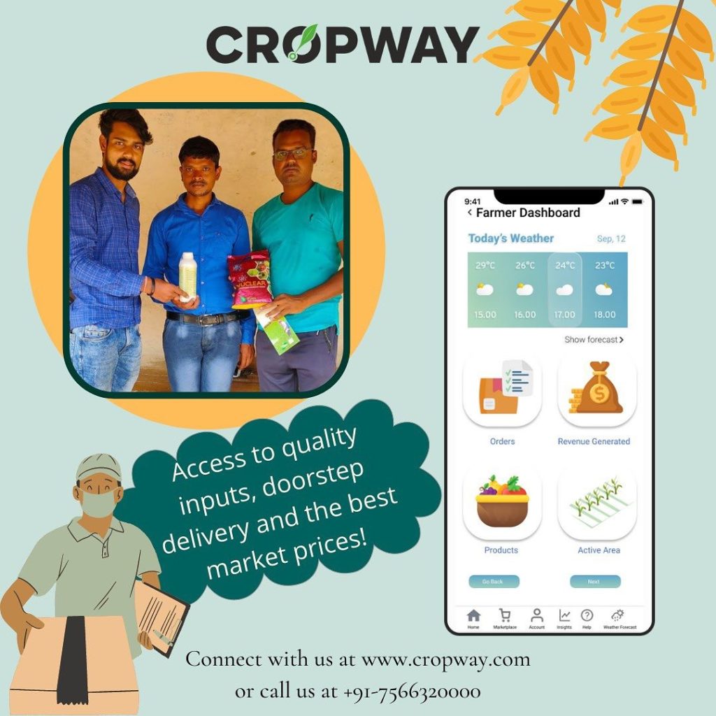 We have access to best quality inputs, connectivity with farmers and experts, technology that can help increase yield, providing door to door delivery services and at the best market prices. Hurry up and join cropway today just like Mr. Patel!